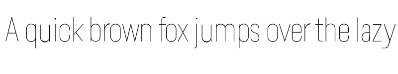 Preview of Lama Sans Thin Condensed font