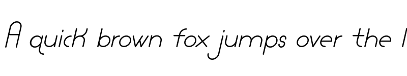 Preview of Lamborgini Light Italic font