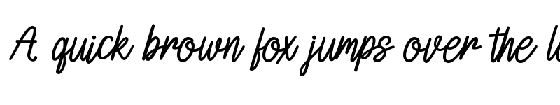 Preview of Lamoncia Regular font