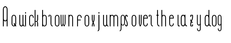 Preview of LAMPA Regular font