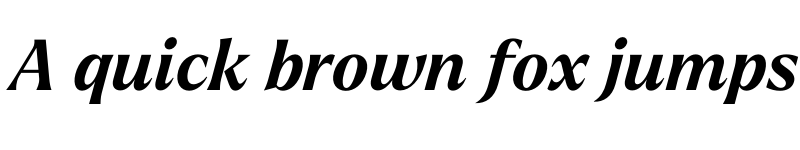 Preview of Larken Bold Italic font