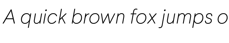 Preview of Larsseit Thin Italic font