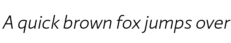 Preview of Laski Sans Book Italic font