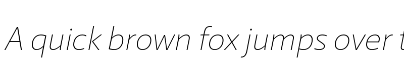 Preview of Laski Sans ExtraLight Italic font