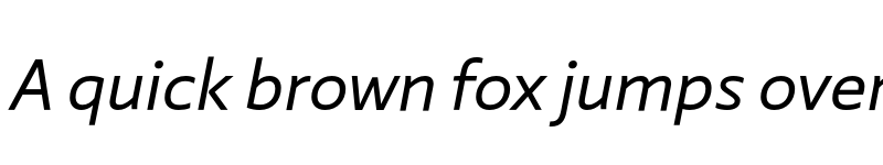 Preview of Laski Sans Regular Italic font