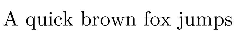 Preview of Latin Modern Math Regular font