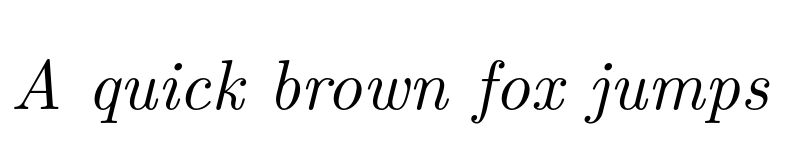 Preview of Latin Modern Roman 10 Italic font