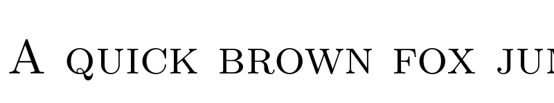 Preview of Latin Modern Roman Caps 10 Regular font