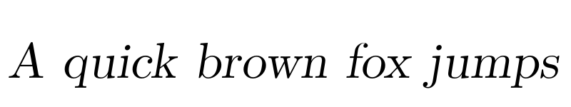 Preview of Latin Modern Roman Slanted 10 Regular font