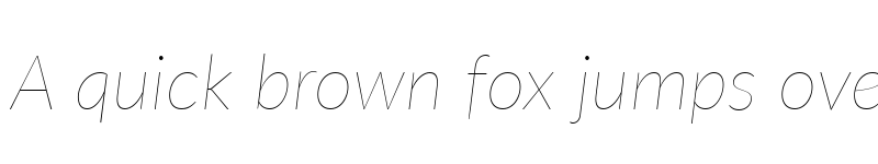 Preview of Lato Hairline Italic font