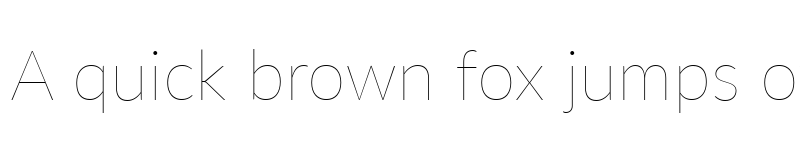 Preview of Lato Hairline font