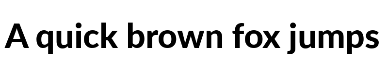 Preview of Lato Heavy font