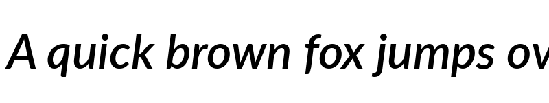 Preview of Lato Semibold Italic font