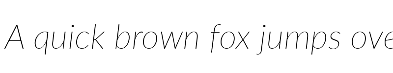 Preview of Lato Thin Italic font