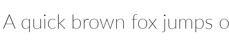 Preview of Lato Thin font