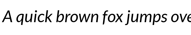 Preview of Lato TR Italic font