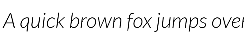 Preview of Lato TR Light Italic font