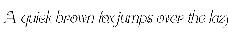 Preview of Lavolta Swash Italic font