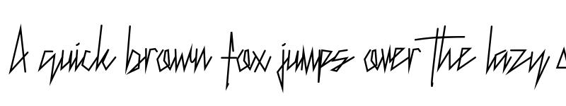 Preview of Lazy Back Regular font