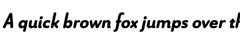 Preview of Le Havre Rounded Black Italic font