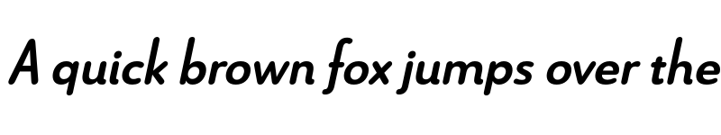 Preview of Le Havre Rounded Bold Italic font