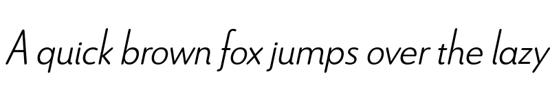 Preview of Le Havre Rounded Light Italic font