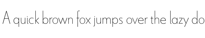 Preview of Le Havre Rounded Thin font