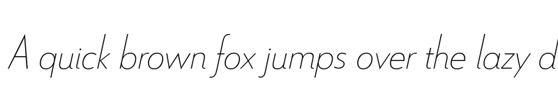 Preview of Le Havre Thin Italic font