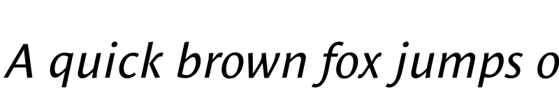 Preview of Le Monde Sans Std Book Italic font