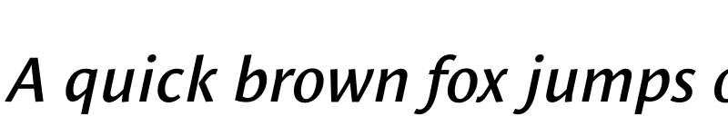 Preview of Le Monde Sans Std Demi Italic font