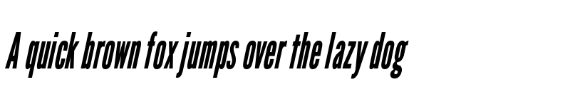 Preview of League Gothic Condensed Italic font