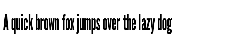 Preview of League Gothic Condensed Regular font