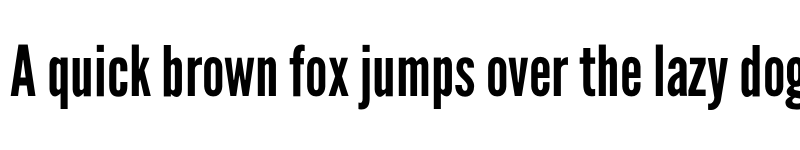 Preview of League Gothic Regular font