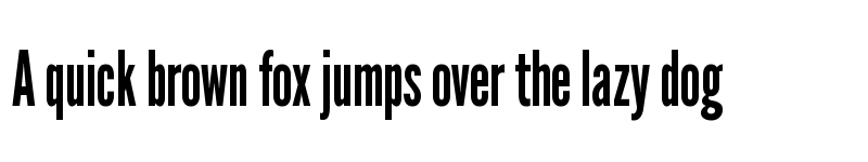 Preview of League Gothic SemiCondensed Regular font