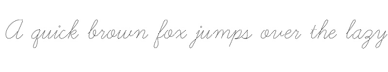 Preview of Learning Curve Dashed Regular font