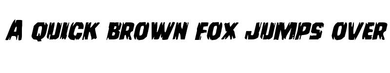 Preview of Leatherface Expanded Italic Expanded Italic font