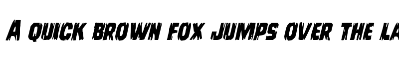 Preview of Leatherface Italic Italic font