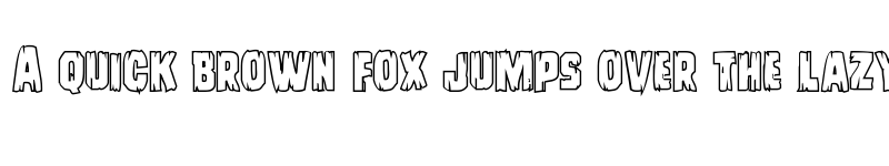 Preview of Leatherface Outline Regular font