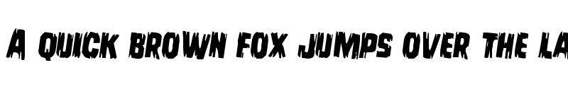 Preview of Leatherface Rotated 2 Regular font