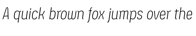 Preview of Ledare ExtraLight Italic PERSONAL USE ONLY font