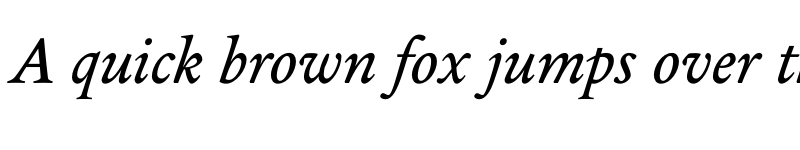 Preview of Legitima Italic font