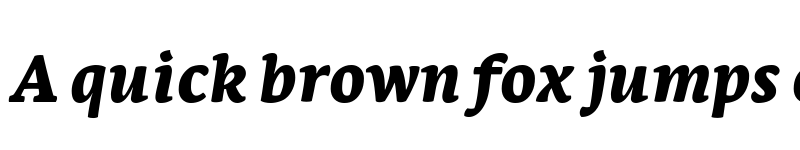 Preview of Leksa Black Italic font