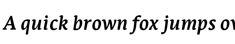 Preview of Leksa Bold Italic font