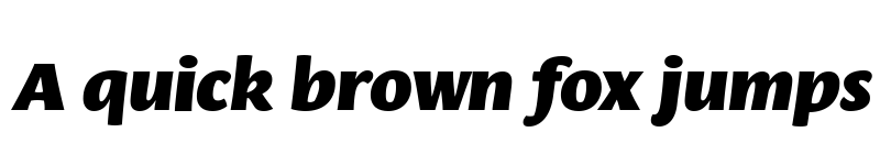 Preview of Leksa Sans Black Italic font