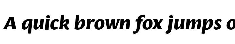 Preview of Leksa Sans Extra Bold Italic font