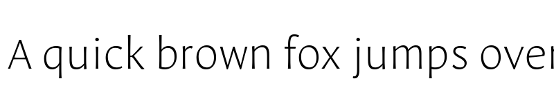 Preview of Leksa Sans Extra Light font