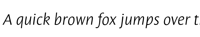 Preview of Leksa Sans Light Italic font