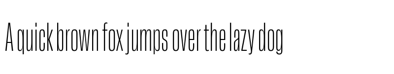 Preview of Lektorat Display var Compressed Extralight font