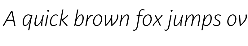 Preview of Lemance Trial Light Italic font