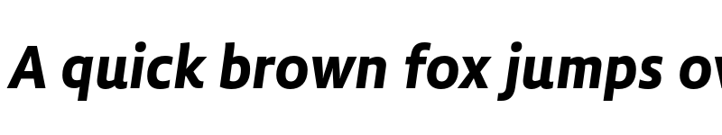 Preview of Lemon Sans Next Bold Italic font